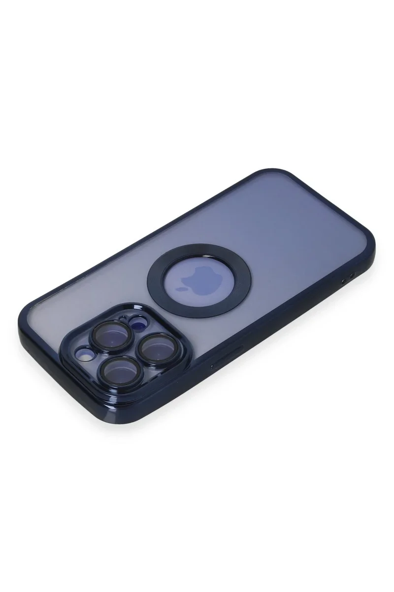 Newface iPhone 15 Pro Max Kılıf Slot Silikon - Lacivert