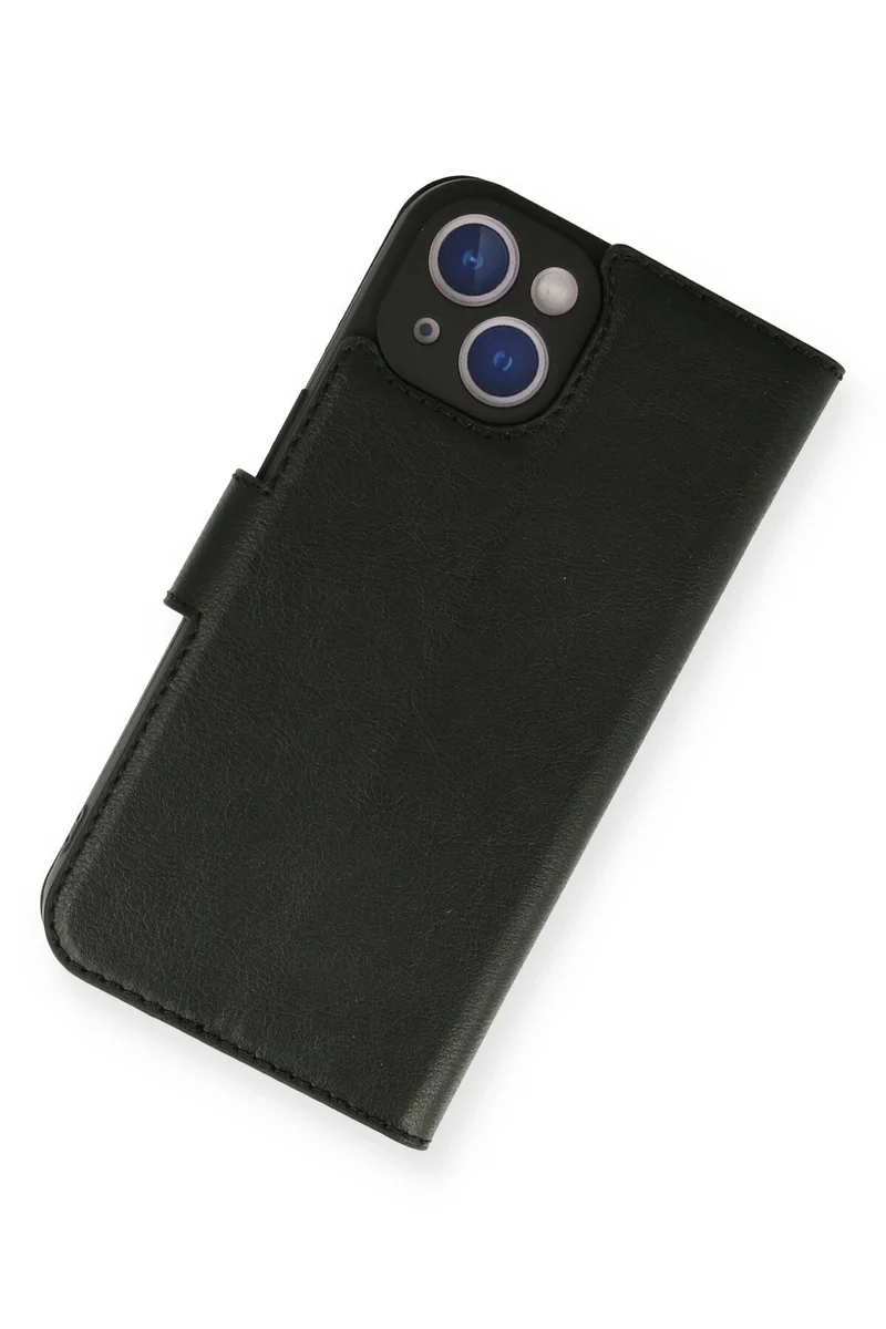 Newface iPhone 14 Kılıf Trend S Plus Kapaklı Kılıf - Siyah