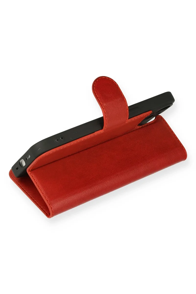 Newface iPhone 14 Kılıf Trend S Plus Kapaklı Kılıf - Kırmızı