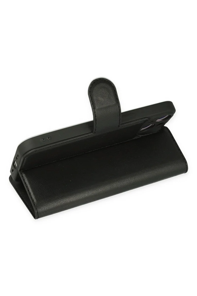 Newface iPhone 14 Plus Kılıf Trend S Plus Kapaklı Kılıf - Siyah