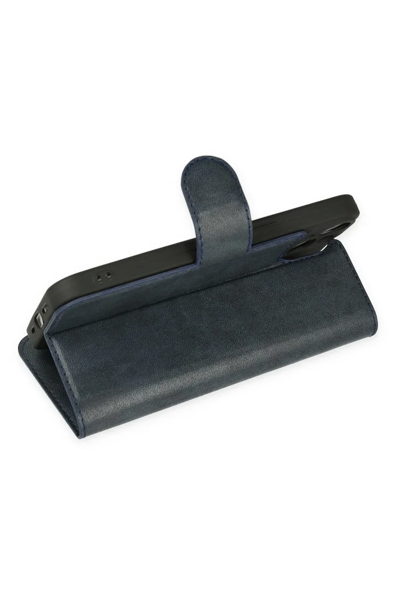 Newface iPhone 14 Plus Kılıf Trend S Plus Kapaklı Kılıf - Lacivert