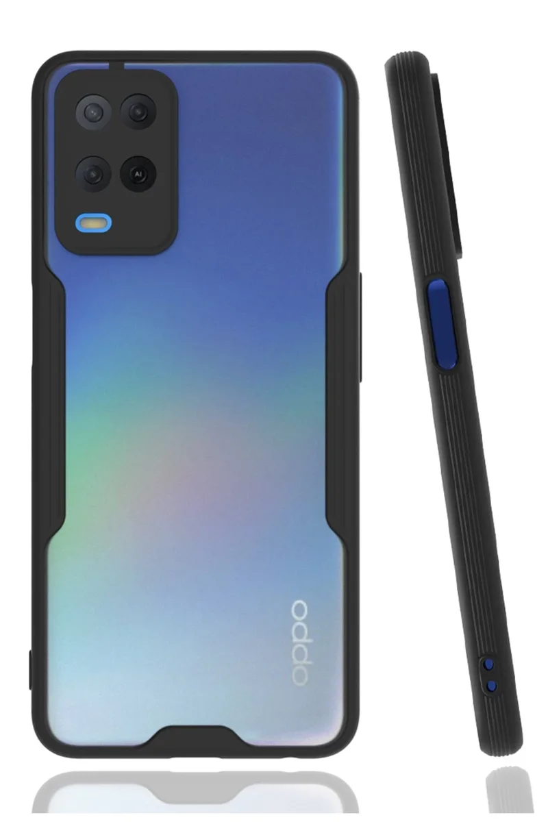 Newface Oppo A54 4G Kılıf Platin Silikon - Siyah