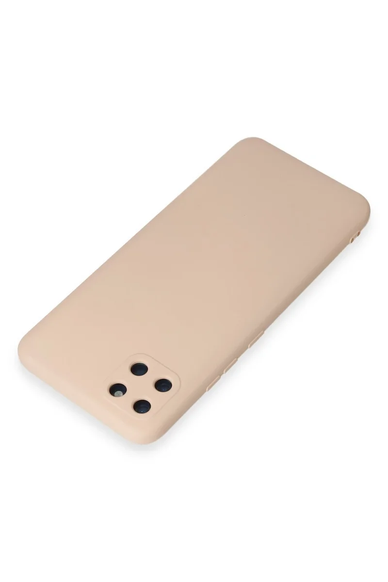 Newface Realme C11 Kılıf Nano içi Kadife Silikon - Pudra