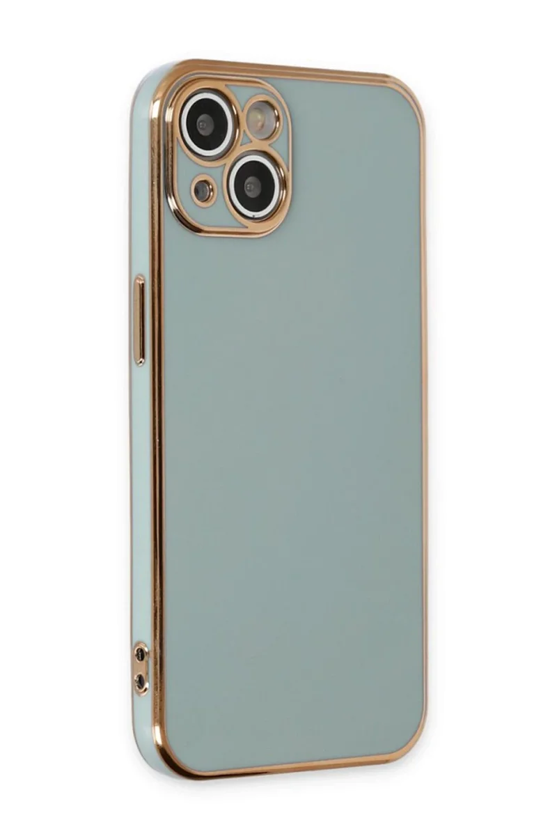 Newface iPhone 15 Kılıf Volet Silikon - Açık Yeşil