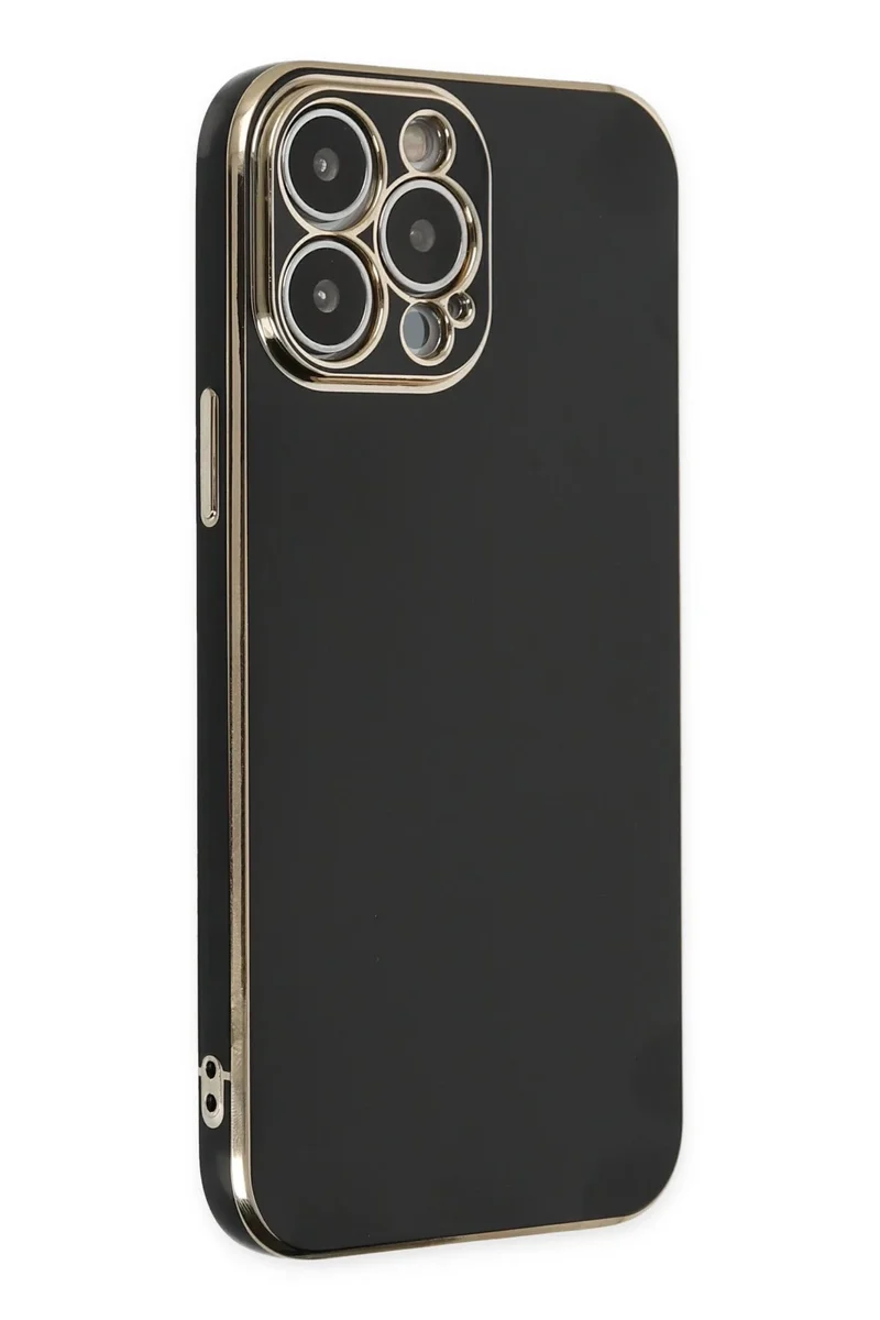 Newface iPhone 15 Pro Max Kılıf Volet Silikon - Siyah