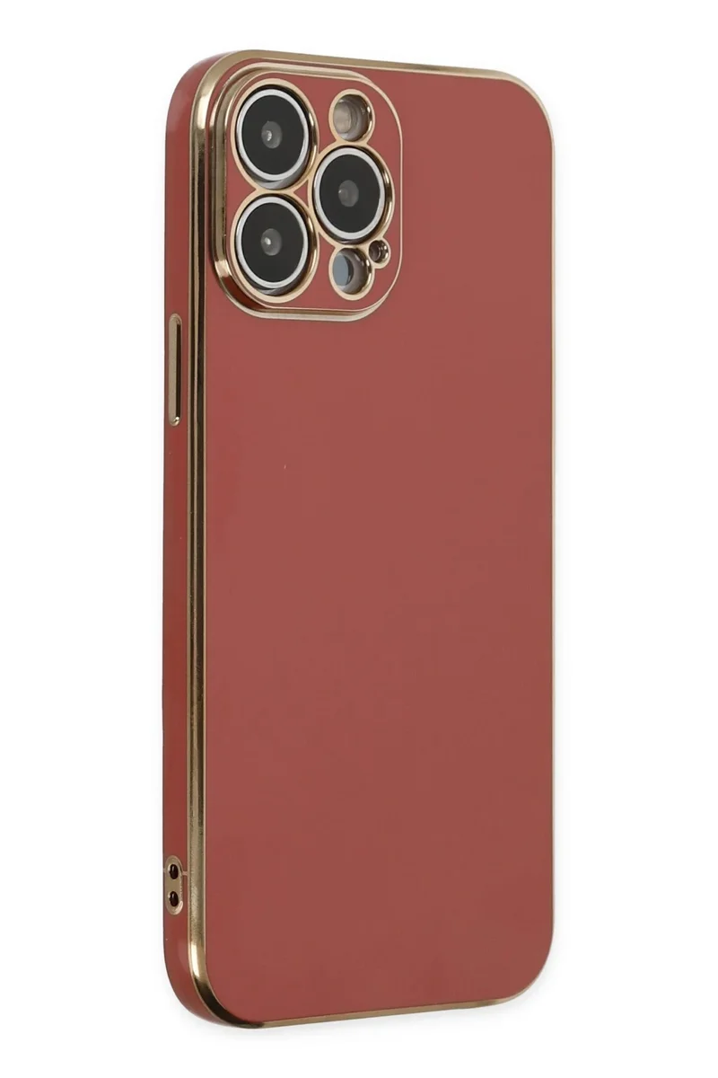 Newface iPhone 15 Pro Max Kılıf Volet Silikon - Kırmızı