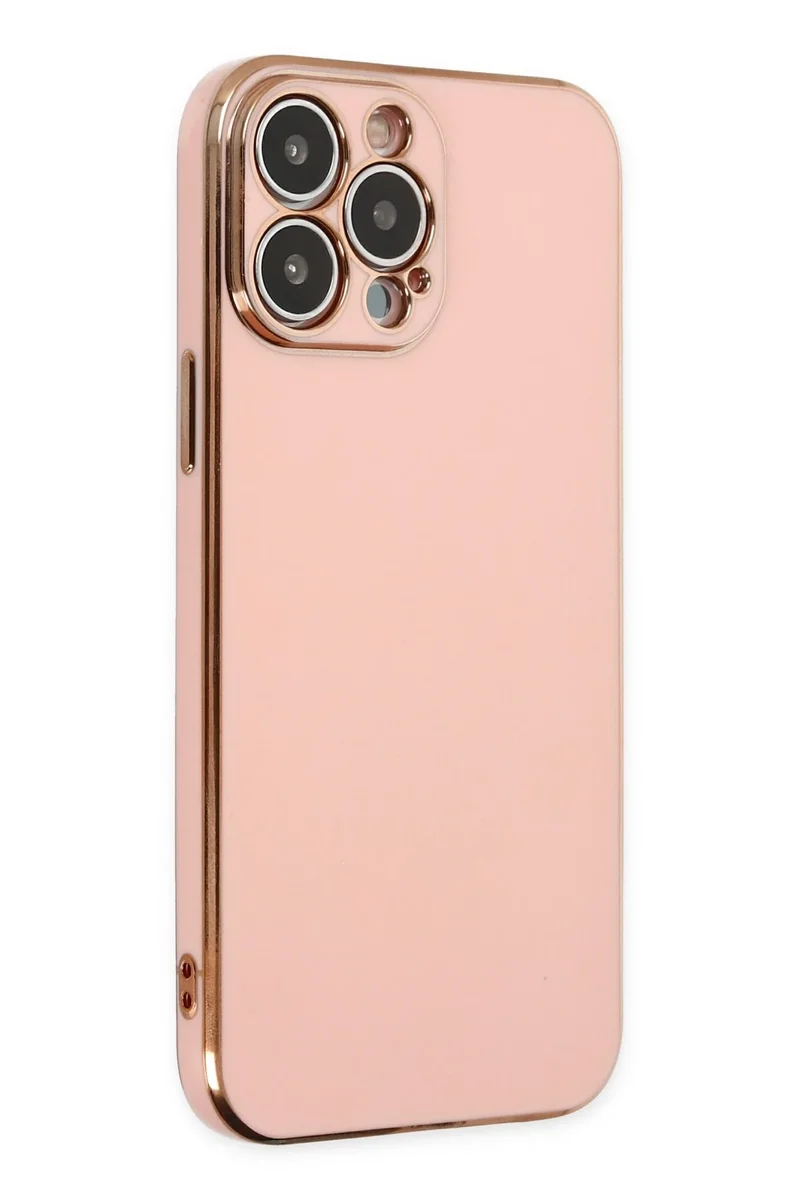 Newface iPhone 15 Pro Max Kılıf Volet Silikon - Pembe