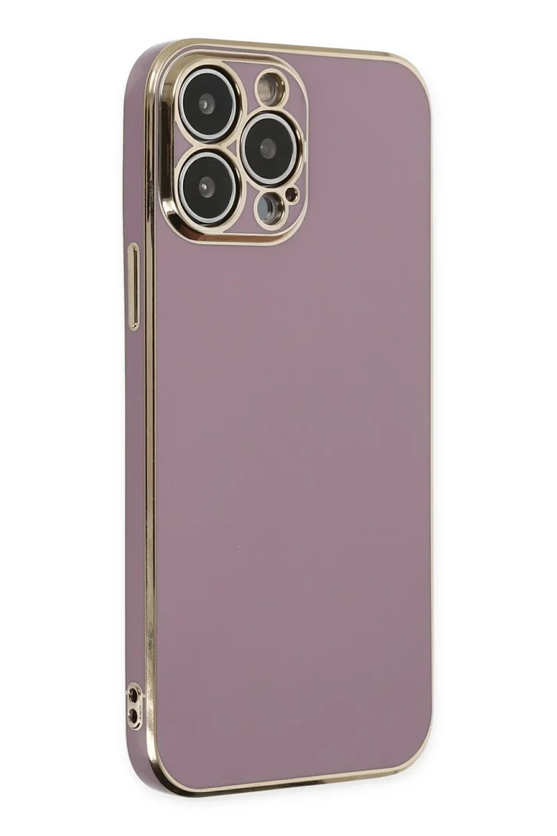 Newface iPhone 15 Pro Max Kılıf Volet Silikon - Mor