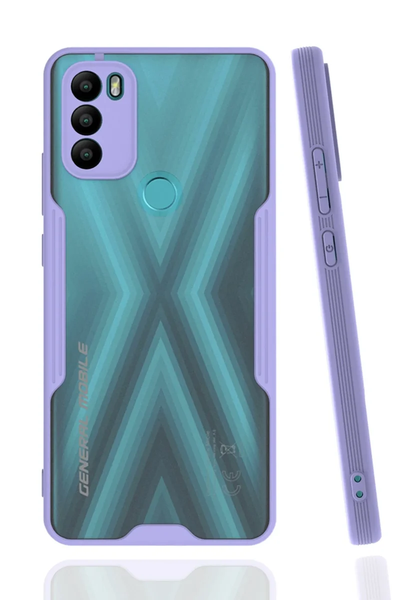 Newface General Mobile GM 21 Plus Kılıf Platin Silikon - Lila