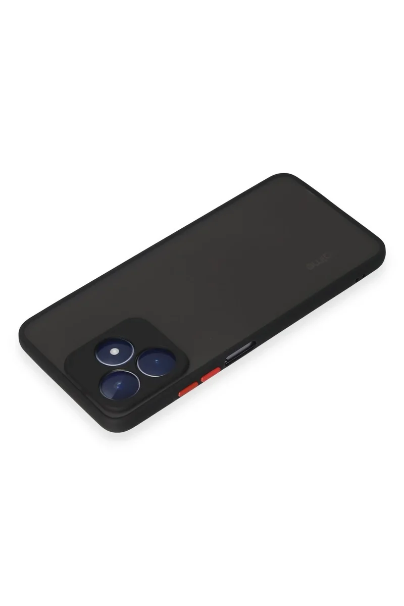 Newface Realme C53 Kılıf Montreal Silikon Kapak - Siyah