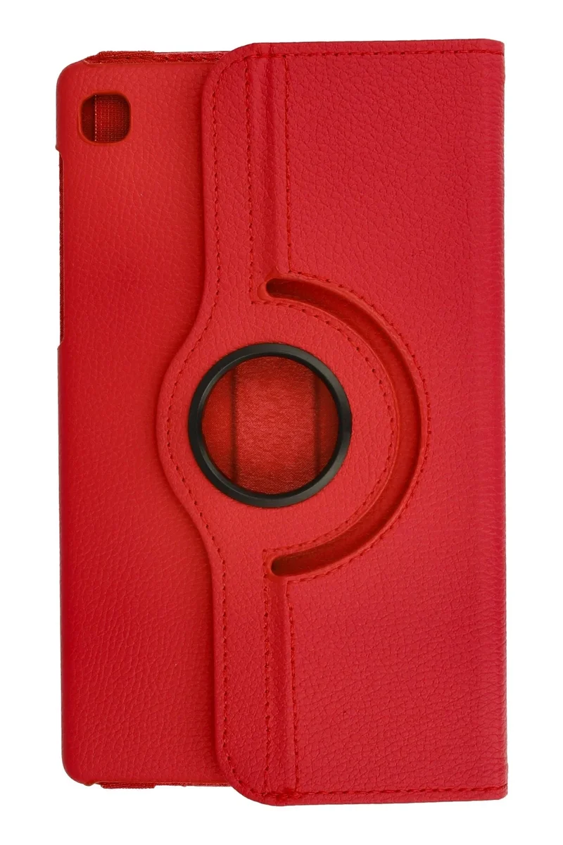 Newface Samsung Galaxy T220 Tab A7 Lite 8.7 Kılıf 360 Tablet Deri Kılıf - Kırmızı