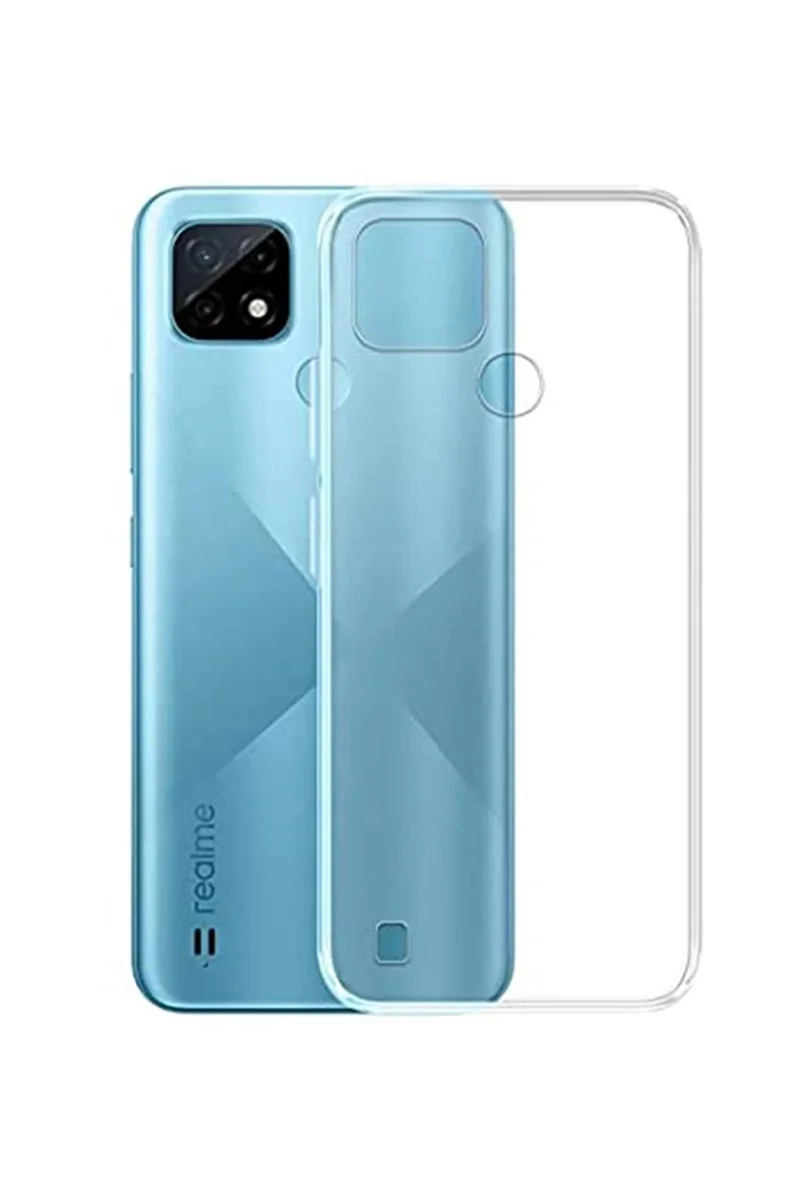 Newface Realme C21 Kılıf Lüx Şeffaf Silikon