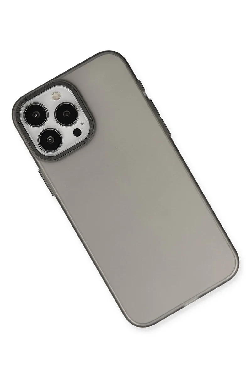 Newface iPhone 15 Pro Kılıf Modos Metal Kapak - Siyah