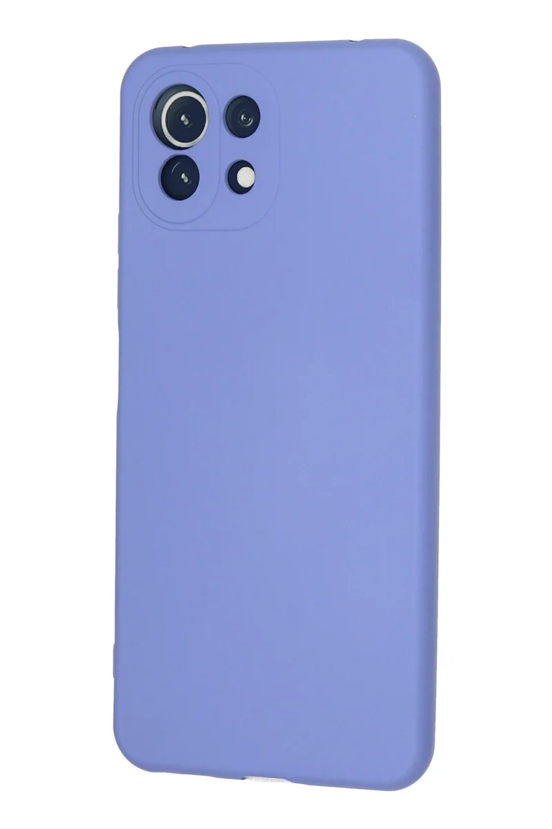 Newface Xiaomi Mİ 11 Lite Kılıf Nano içi Kadife Silikon - Lila