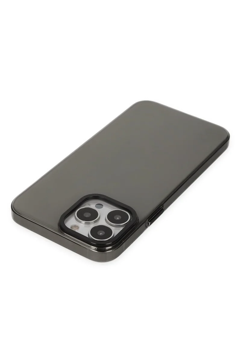 Newface iPhone 14 Pro Kılıf Anka PC Sert Metal Kapak - Siyah