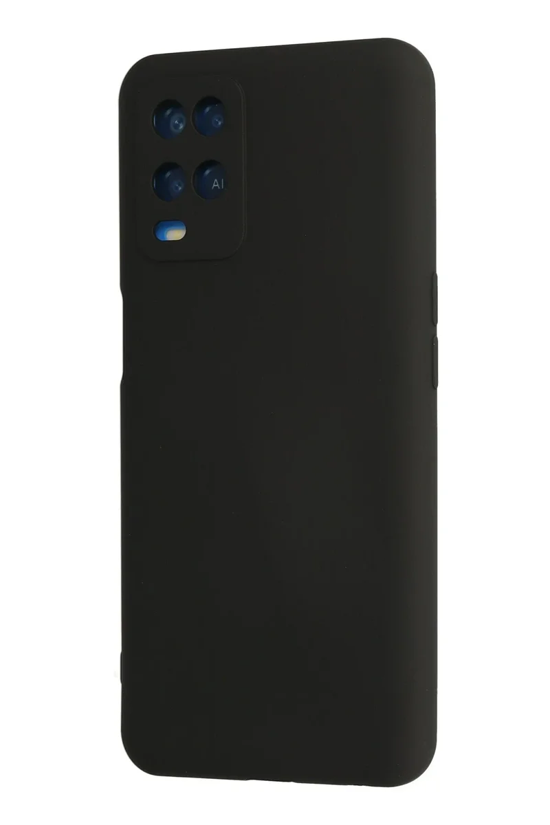 Newface Oppo A54 4G Kılıf Nano içi Kadife Silikon - Siyah