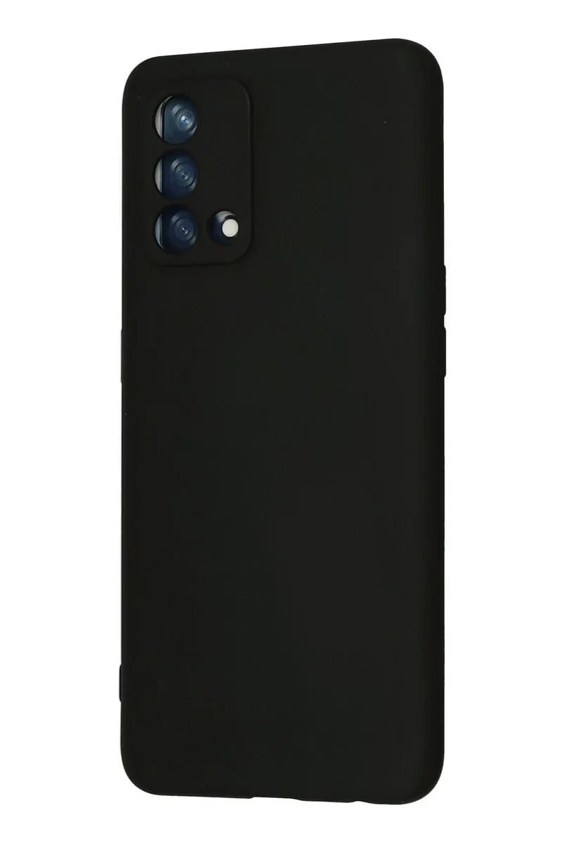 Newface Oppo A74 4G Kılıf Nano içi Kadife Silikon - Siyah