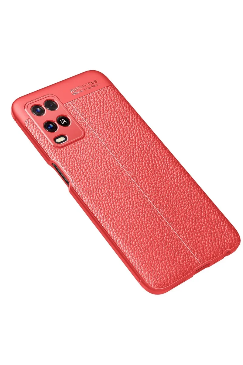 Newface Oppo A54 4G Kılıf Auto Focus Kapak - Kırmızı