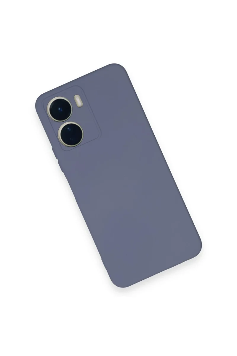 Newface Vivo Y16 Kılıf Nano içi Kadife Silikon - Gri