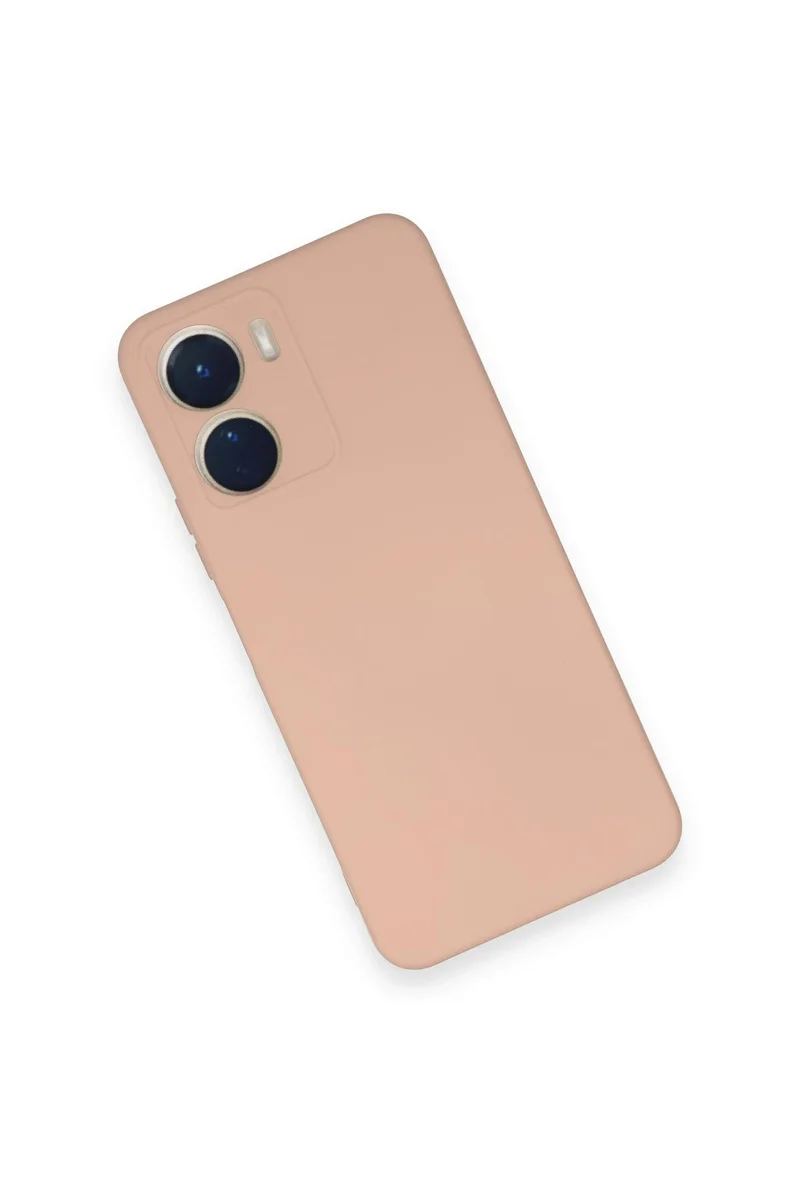 Newface Vivo Y16 Kılıf Nano içi Kadife Silikon - Pudra