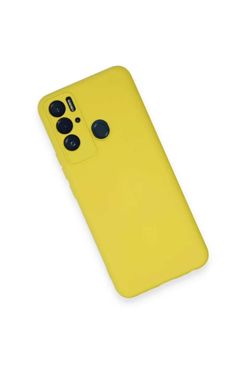 Newface Tecno Pova Neo Kılıf Nano içi Kadife Silikon - Sarı