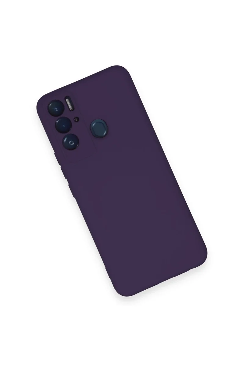 Newface Tecno Pova Neo Kılıf Nano içi Kadife Silikon - Mor