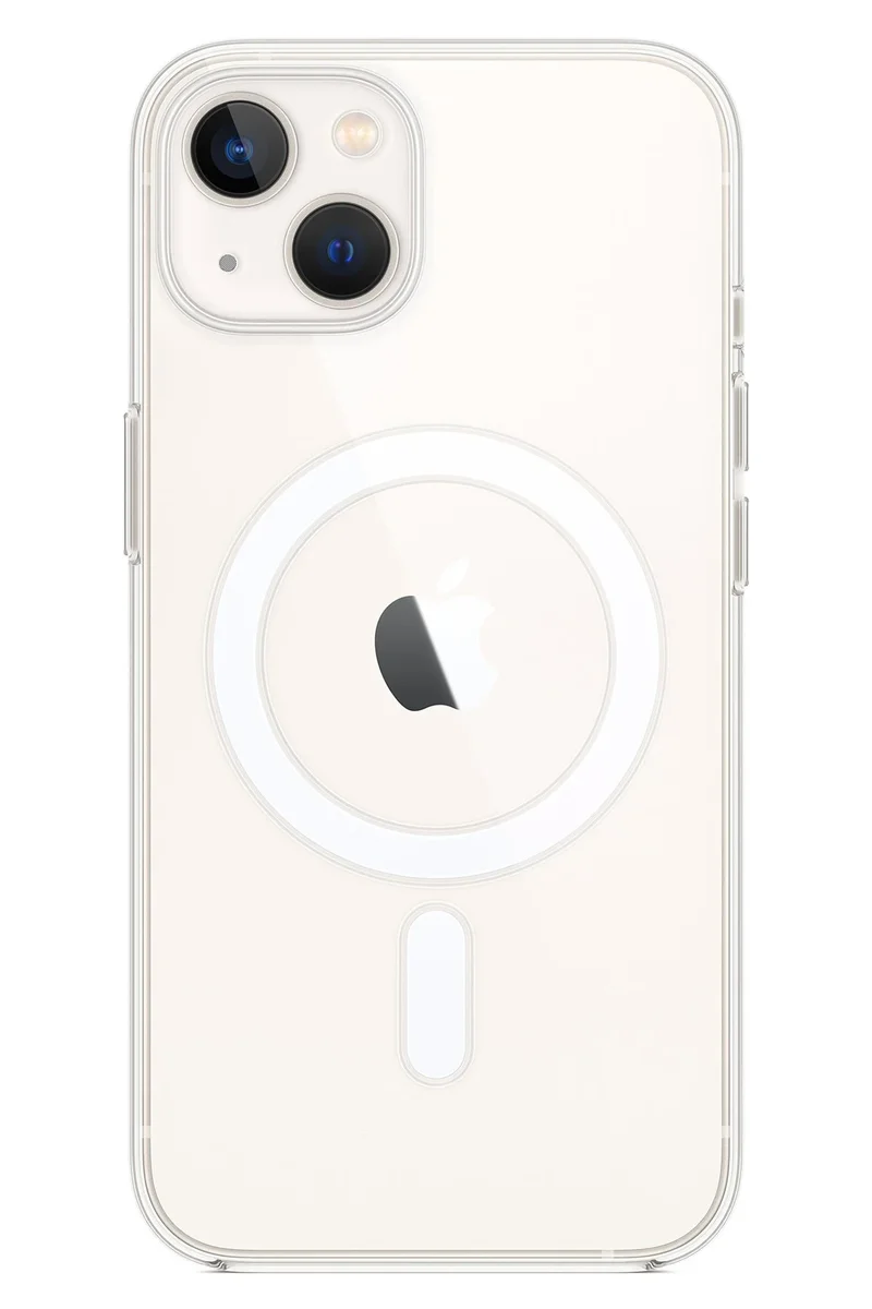 Newface iPhone 14 Kılıf Magneticsafe Şeffaf Silikon - Şeffaf