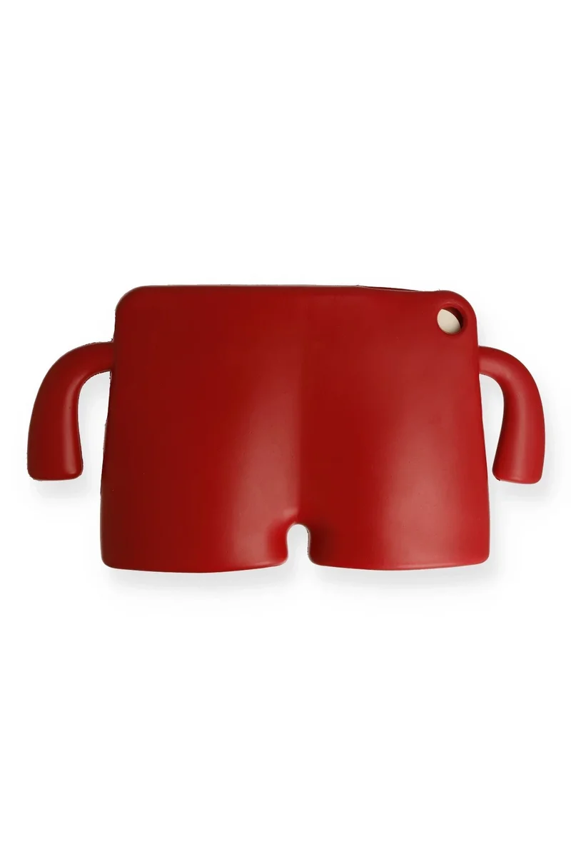 Newface iPad 10.2 (7.nesil) Kılıf Karakter Tablet Silikon - Kırmızı