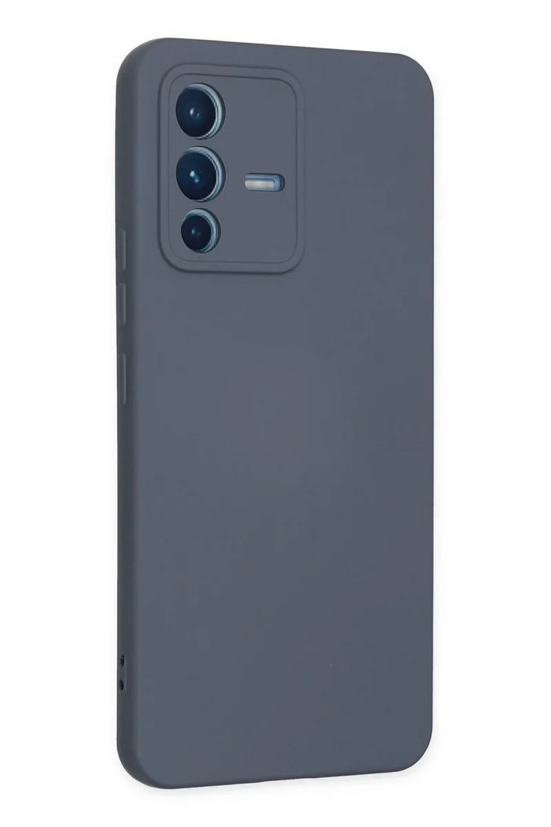 Newface Vivo V23 5G Kılıf Nano içi Kadife Silikon - Gri