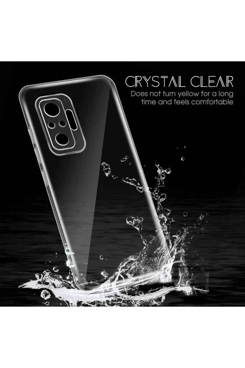 Newface Xiaomi Redmi Note 10 Pro Kılıf Lüx Şeffaf Silikon
