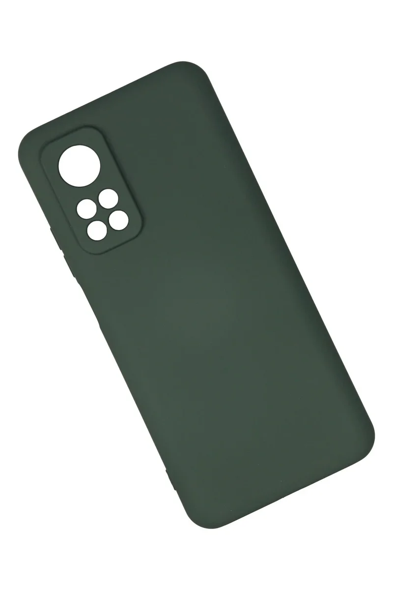 Newface Xiaomi Mi 10T Kılıf Nano içi Kadife Silikon - Koyu Yeşil