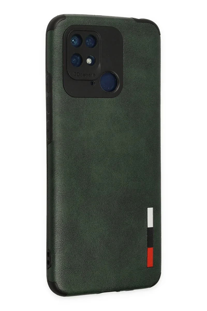 Newface Xiaomi Redmi 10C Kılıf Loop Deri Silikon - Yeşil