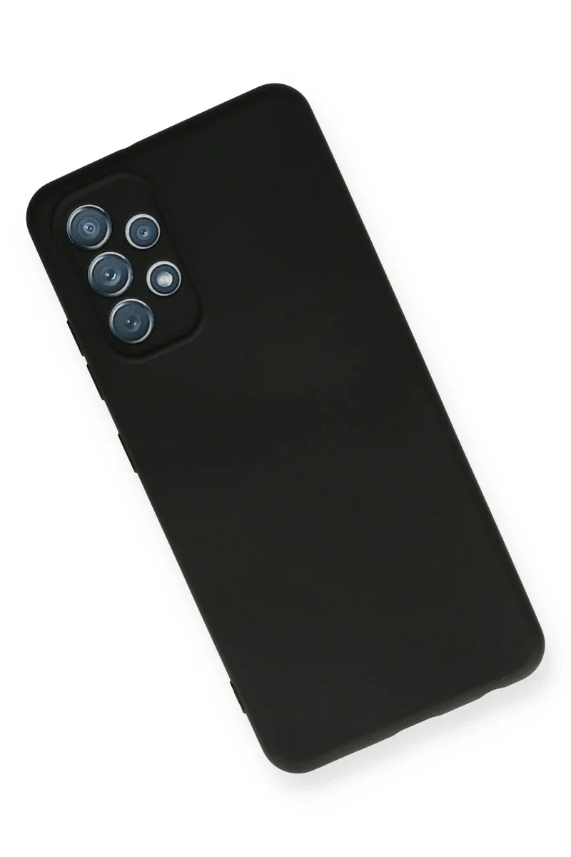 Newface Samsung Galaxy A32 Kılıf Nano içi Kadife Silikon - Siyah