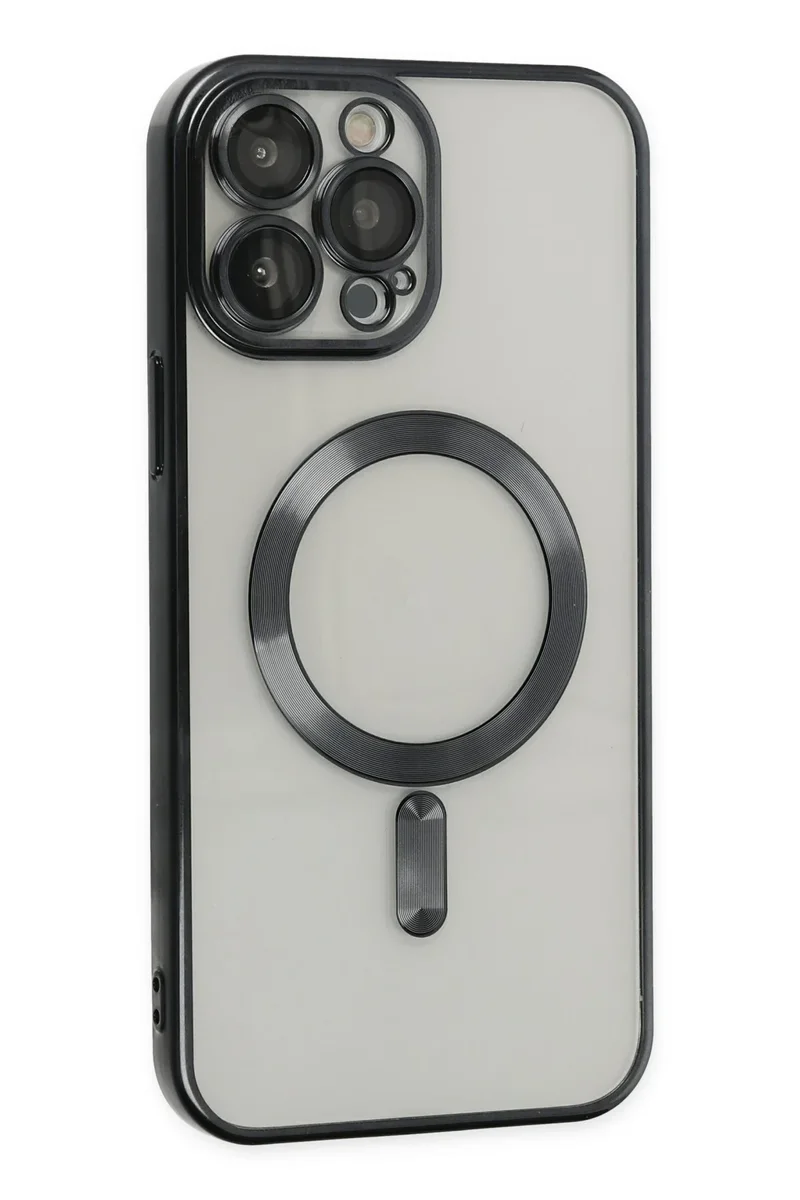 Newface iPhone 13 Pro Max Kılıf Kross Magneticsafe Kapak - Siyah