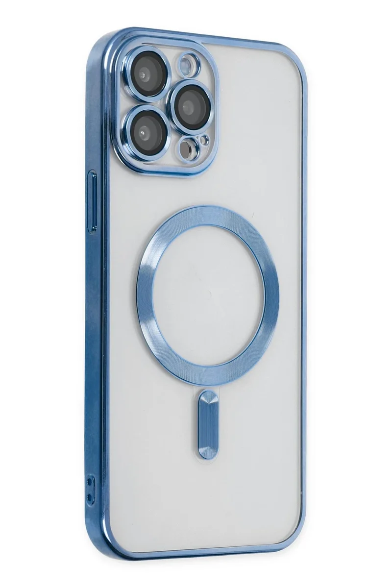 Newface iPhone 13 Pro Max Kılıf Kross Magneticsafe Kapak - Sierra Blue
