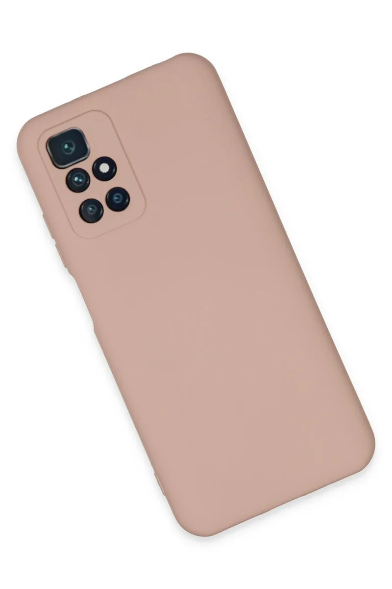Newface Xiaomi Redmi 10 2022 Kılıf Nano içi Kadife Silikon - Pudra