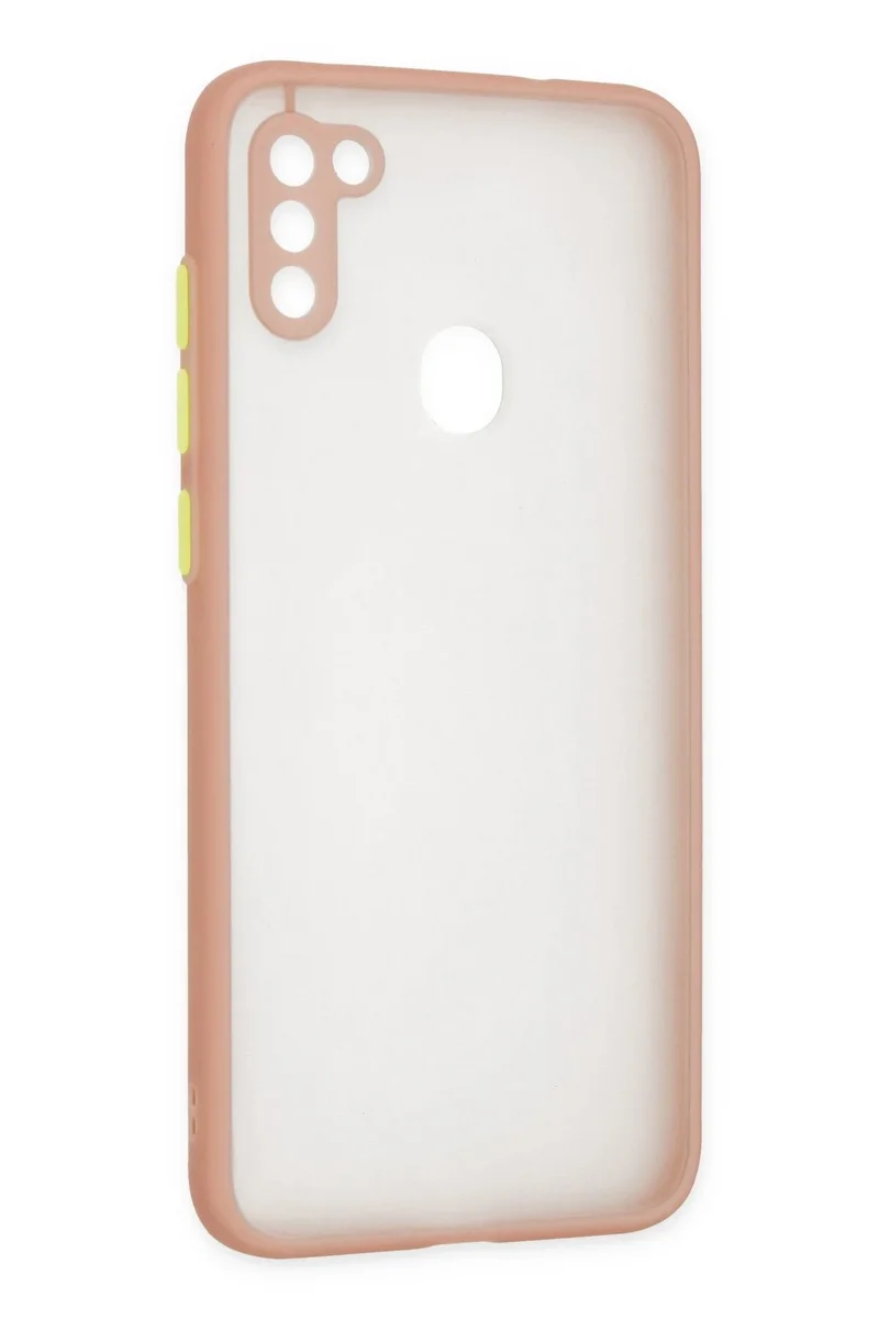 Newface Samsung Galaxy A11 Kılıf Montreal Silikon Kapak - Pembe