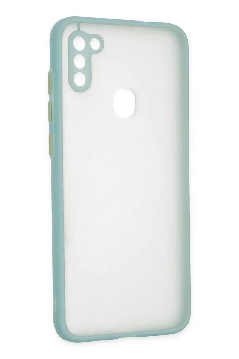 Newface Samsung Galaxy A11 Kılıf Montreal Silikon Kapak - Turkuaz