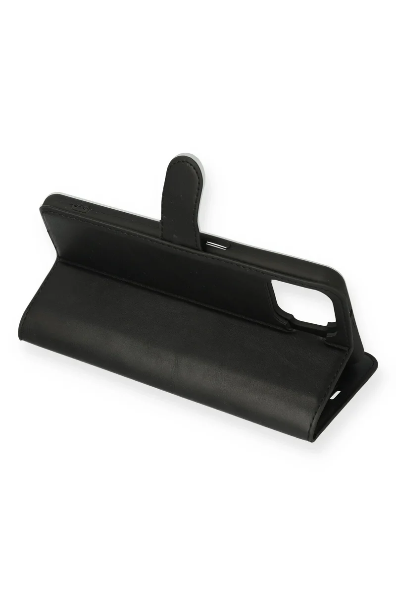 Newface Oppo Reno 4 Lite Kılıf Trend S Plus Kapaklı Kılıf - Siyah