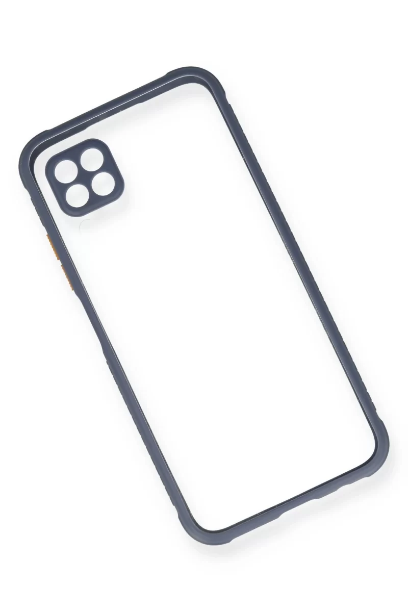 Newface Huawei P40 Lite Kılıf Miami Şeffaf Silikon - Gri