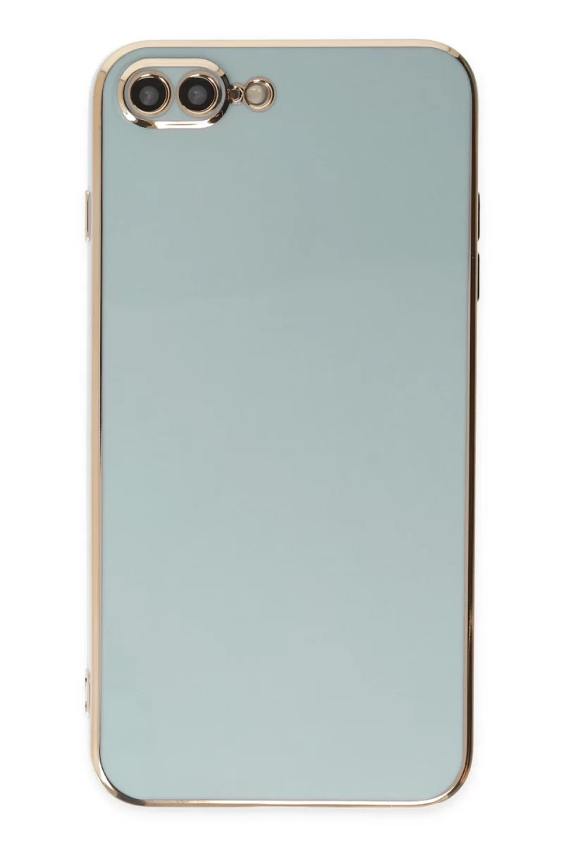 Newface iPhone 7 Plus Kılıf Volet Silikon - Açık Yeşil