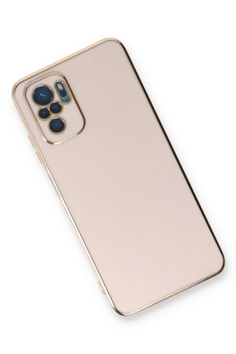 Newface Xiaomi Redmi Note 10 Kılıf Volet Silikon - Pembe