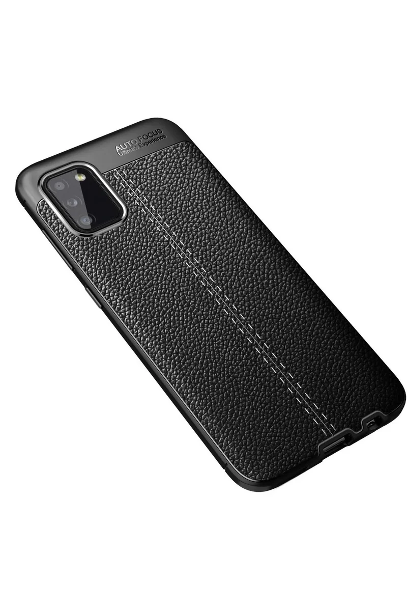 Newface Samsung Galaxy A02S Kılıf Auto Focus Kapak - Siyah