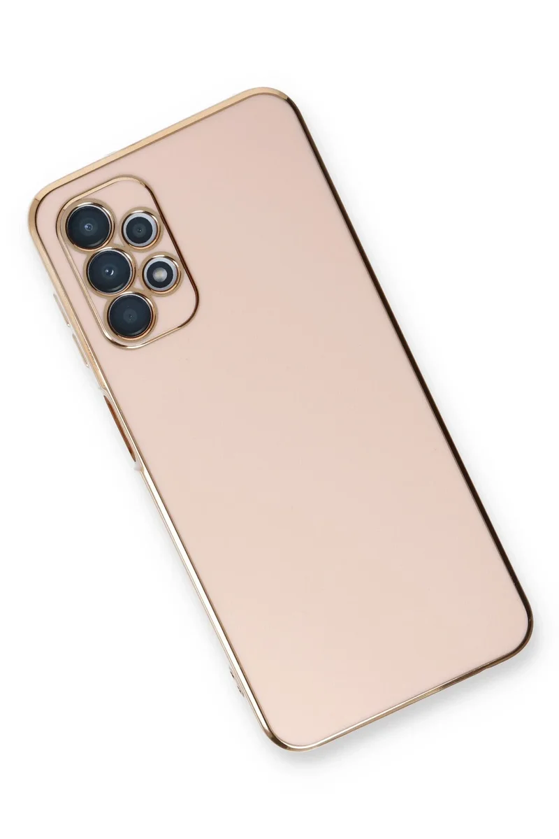 Newface Samsung Galaxy A13 4G Kılıf Volet Silikon - Pembe