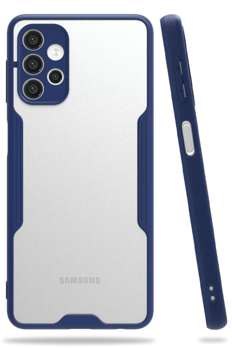 Newface Samsung Galaxy A52 Kılıf Platin Silikon - Lacivert