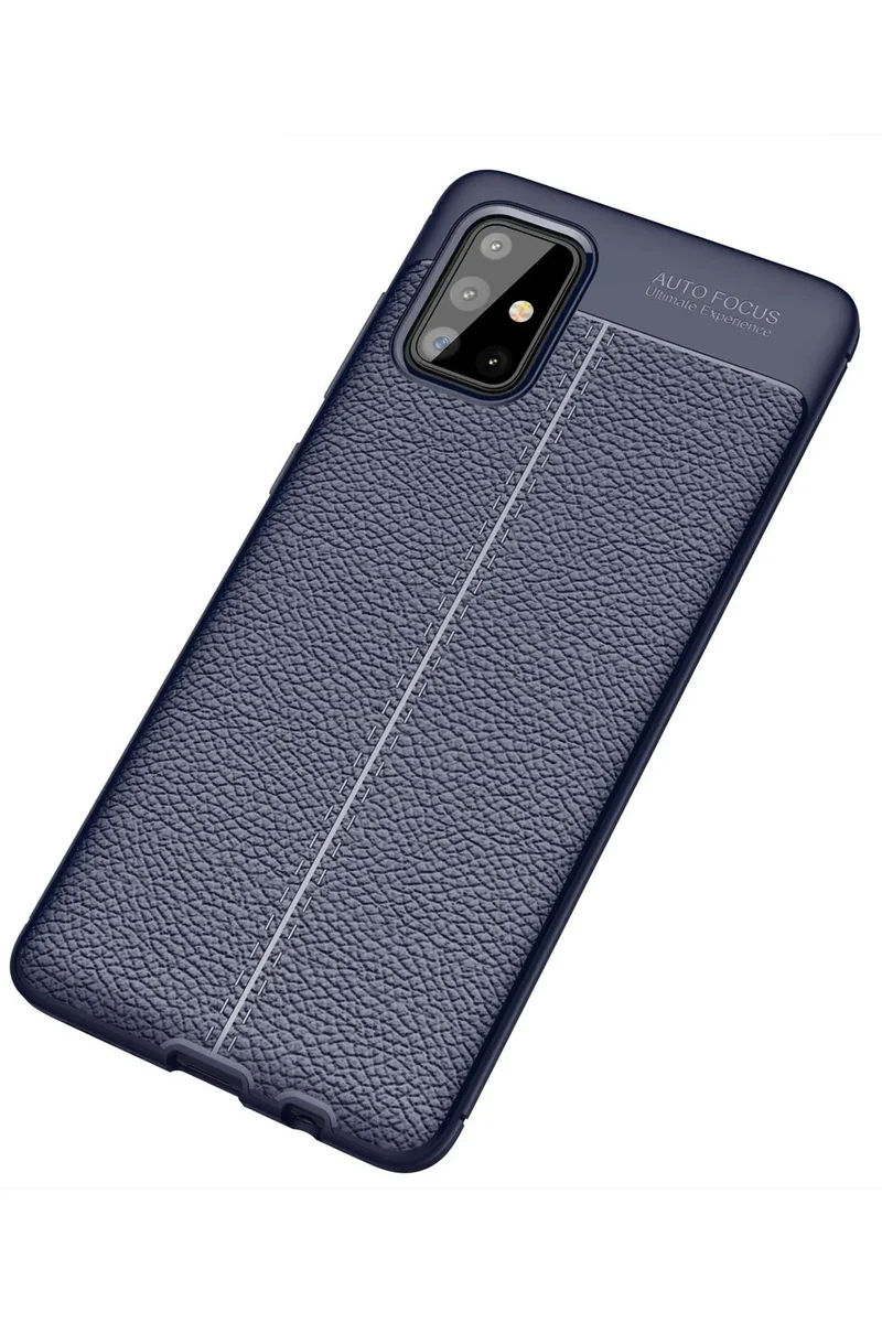 Newface Samsung Galaxy A71 Kılıf Auto Focus Kapak - Lacivert