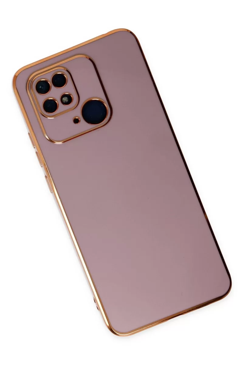 Newface Xiaomi Redmi 10C Kılıf Volet Silikon - Mor