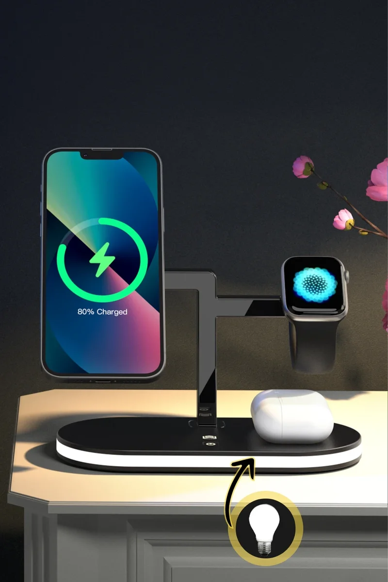 Newface YM-UD23 Kablosuz Şarj Masaüstü Set - Siyah