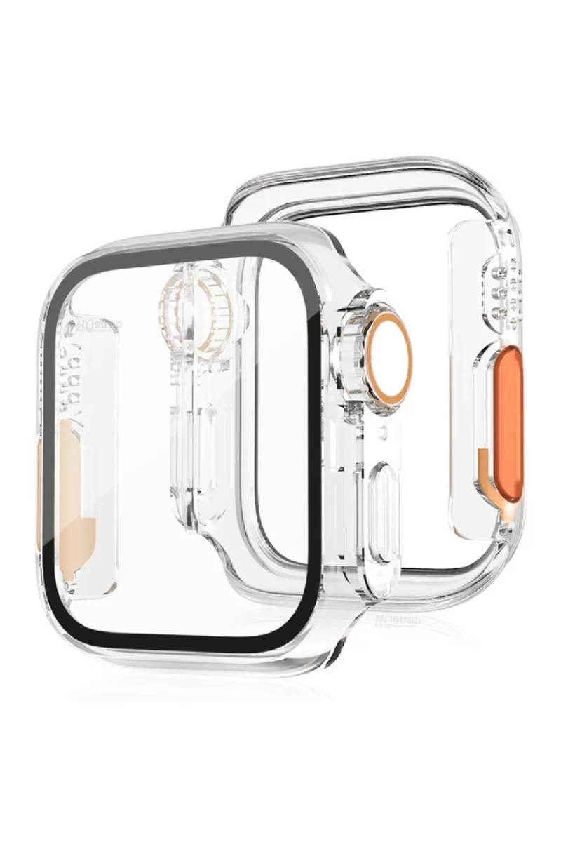 Newface Apple Watch 41mm Watch 49mm Kasa Dönüştürücü ve Ekran Koruyucu - Şeffaf