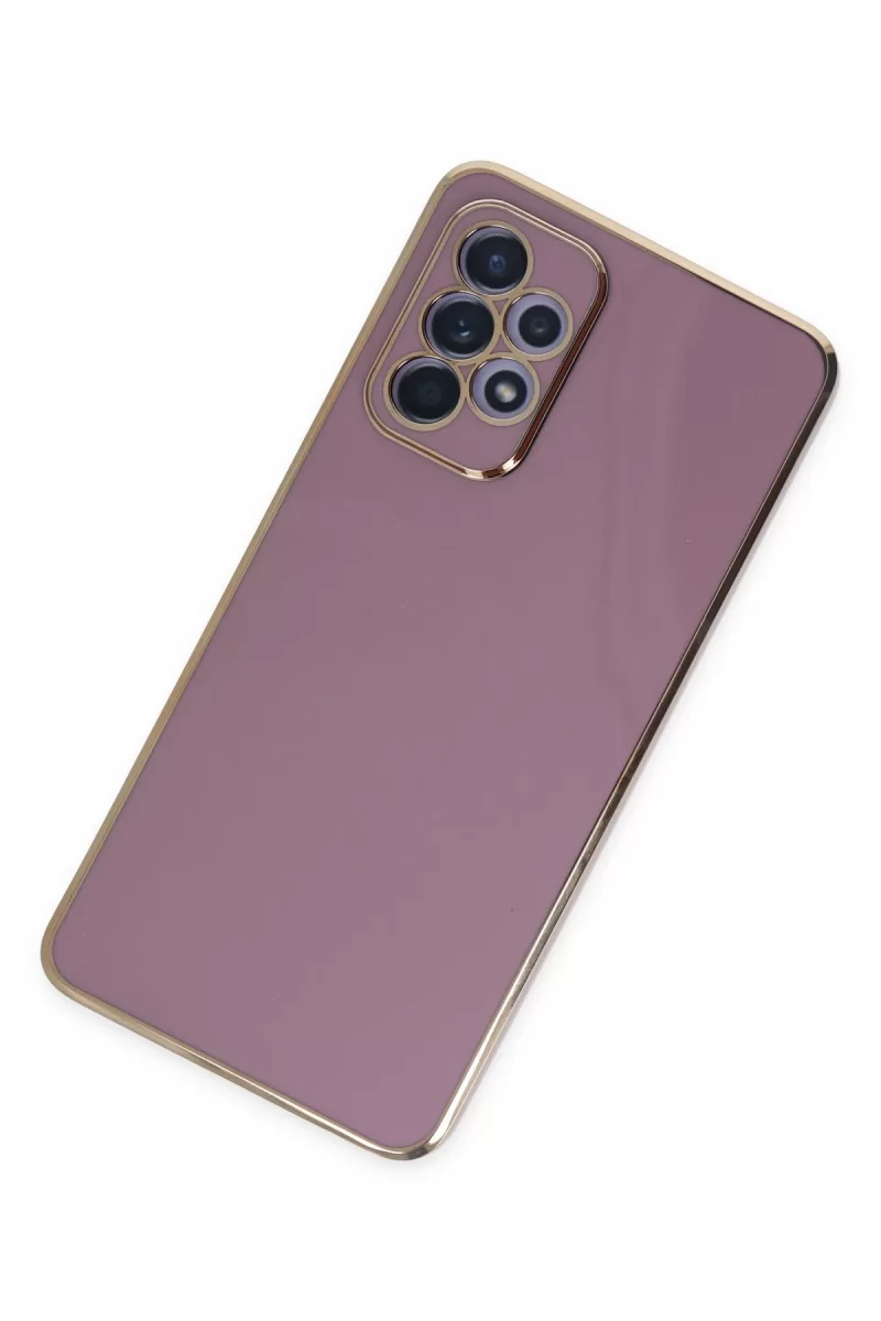 Newface Samsung Galaxy A52 Kılıf Volet Silikon - Mor